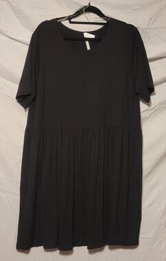 Azules Baby Doll Black Dress Sz XL